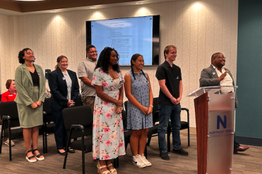 Eagle Ambassadors at board meeting