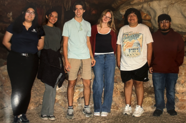 group in cave