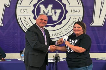 trantham receiving award