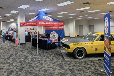 car on display at mustang event