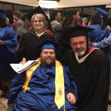 Student Brandon Pettey at Graduation 2016