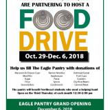 Food drive for Eagle food pantry flyer