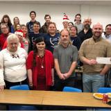 group presenting check
