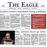 Eagle staff with awards