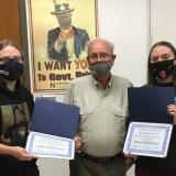 Weatherford sisters with Rex Allen