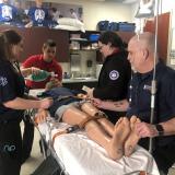 EMS students working on dummy