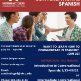 spanish class flyer