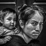 photo of Latina woman with baby that will be on display