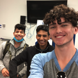 students attending conference