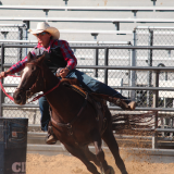 Jessee Young runs barrels