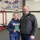 Zoe with award sponsor