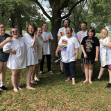 group of students at pride celebration