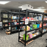food pantry shelves