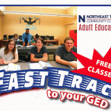fast track ged logo with students