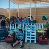 farmers market group of students