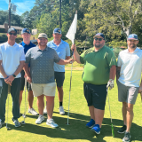 texas heritage national bank team on golf course