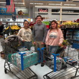 girls with Jim Ward at Wal-Mart