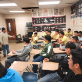 CAPPED students learn about welding. 