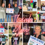 thank you graphic with photos of donors
