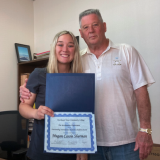 Megan with Dr. Richey