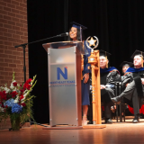 Yara Maldanado delivering student response