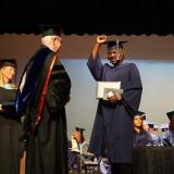 graduate on stage