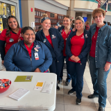nursing students at fair