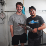 students with fish