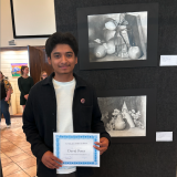 david perez with best in show drawing