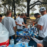 students getting hamburgers