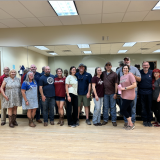 country dance class participants