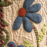 flower image on quilt