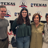 honors students with donor at festival
