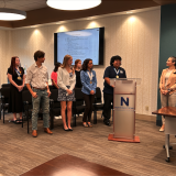 PTK students at board meeting