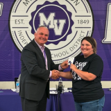 trantham receiving award