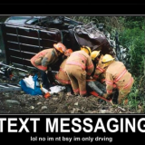 wreck from texting and driving