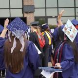 girls in graduation caps