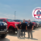 CSAI team with Shelby trucks
