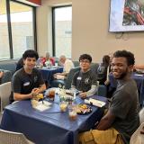 work4college students eating lunch
